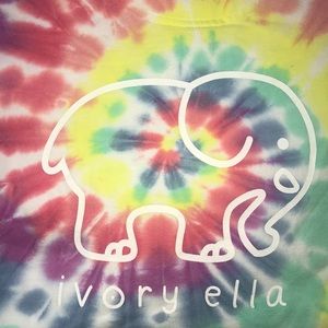 Rainbow Oversized Ivory Ella Tie Dye Hoodie